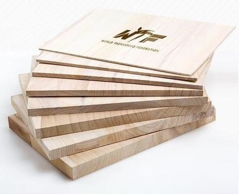 Natürliche Farbe Paulownia Taekwondo Breaking Board für Sportgeräte