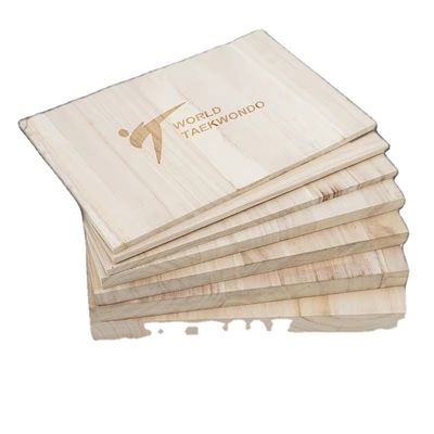 Custom Logo Paulownia Taekwondo Brechbretter aus Holz mit 225x300mm Größe