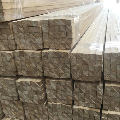 Paulownia Batten Quadrat Dreieck Schamfer Holzstreifen mit Projektlösung Fähigkeit