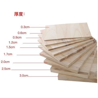 Custom Logo Taekwondo Holz Breaking Boards Natürliche Farbe Paulownia Holz
