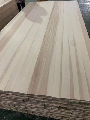 100 mm bis 2440 mm Natürliche Textur Massivholzmöbel Pappelplattenplattenplattenrand Klebeplatten
