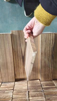 100 mm bis 2440 mm Länge Wandregal Schwimmblatt Lagerrack Verbrannte Paulownia-Holzplatte