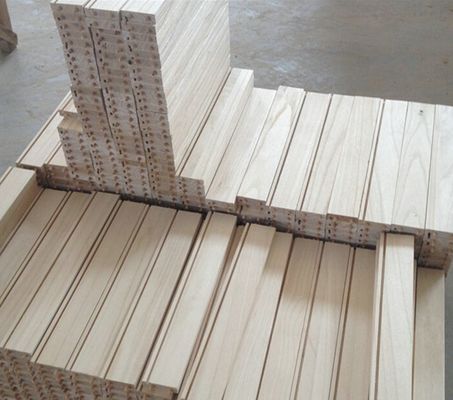 Fertig und sauber gegrabener Pappelpaulownia-Schubladen für Schränke im zeitgenössischen Stil