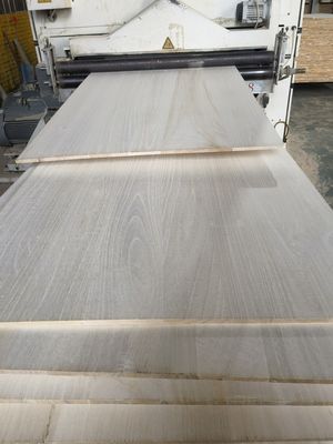 Feuchtigkeitsgehalt 8%-12% Paulownia Holz Gerade Baumstamm Möbel Bleichte Massivholzplatte