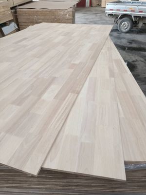 100-1220 mm Breite Gummi Finger Jointed Holz Bretter Möbel Tischoberfläche Abgerundete Ecken