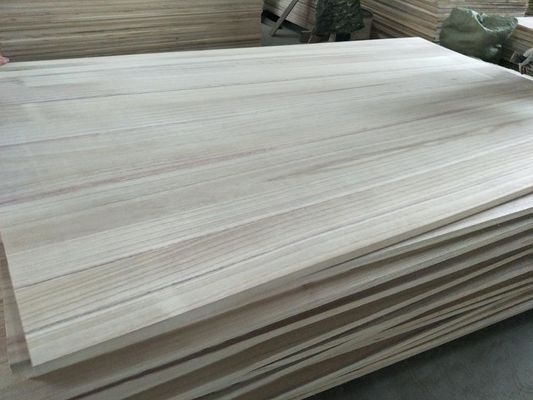 Massivholz Klebstoff Paulownia Holzplatten Finger Joint Board mit Produktionszeit 5-15 Tage
