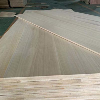 Massivholz Paulownia Holzplatte für Handwerk Naturfarbe 1220x2440mm