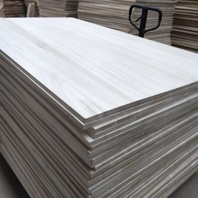 Massivholz Paulownia Holzplatte für Handwerk Naturfarbe 1220x2440mm