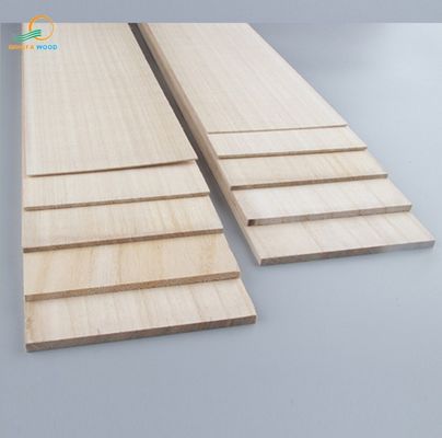 Anpassungsgröße Möbel Bleichplatte Weichholz Paulownia Holzplatte